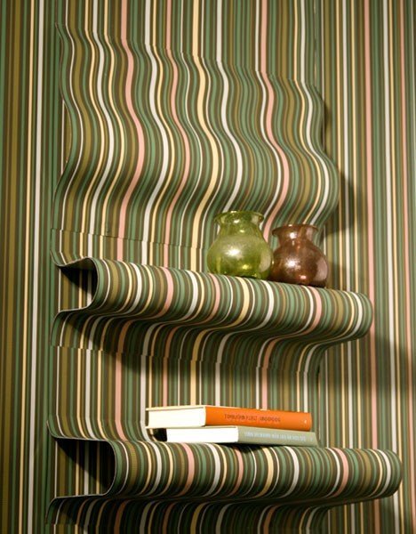 Graphical patterned 3D wallpaper