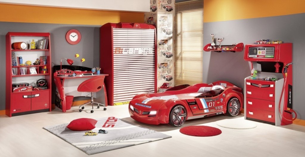 Car-shaped-Bed-kids-room
