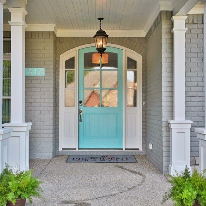 Colorful entrance Door