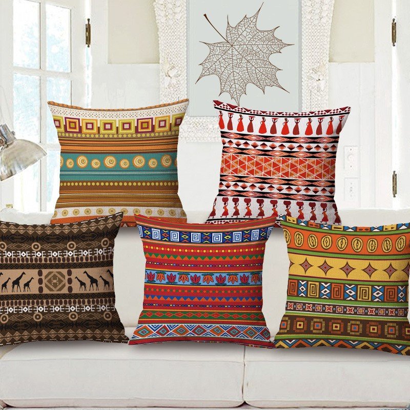 Mud cloth pillow