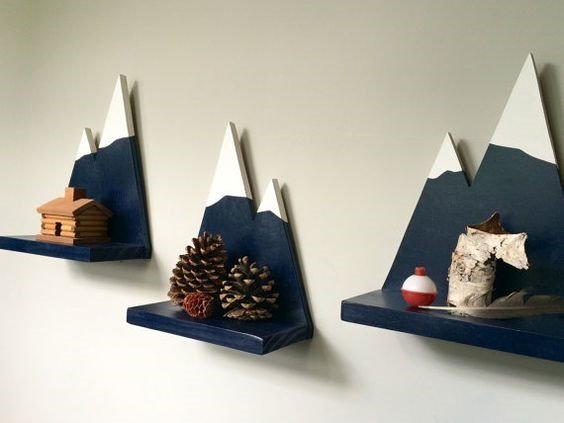 Mountain Wall Shelf