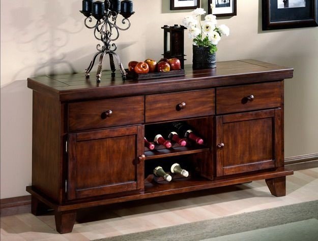 Wooden wine cabinet