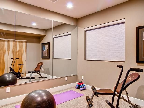 large mirror home gym
