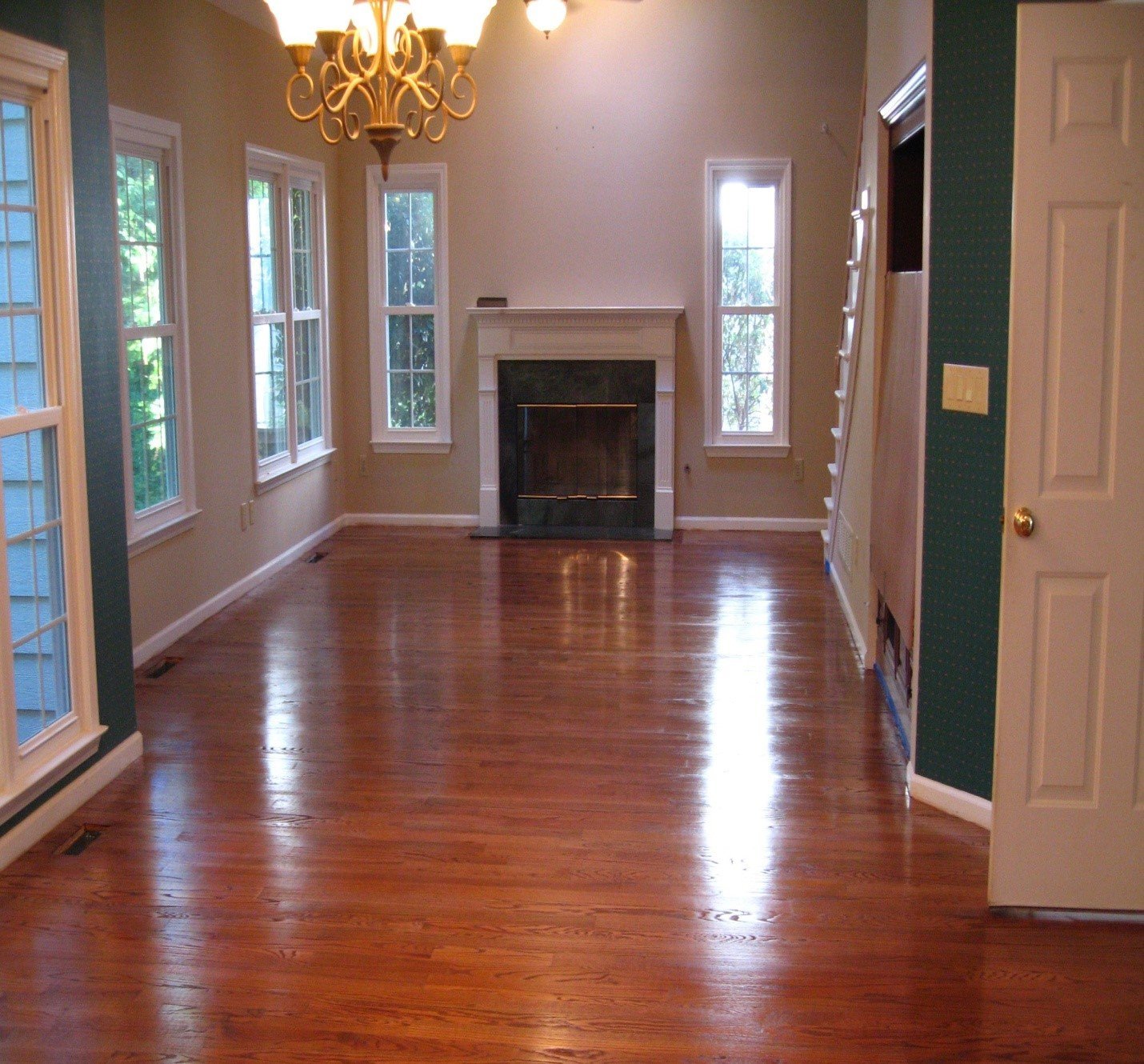 lighting effect wooden flooring