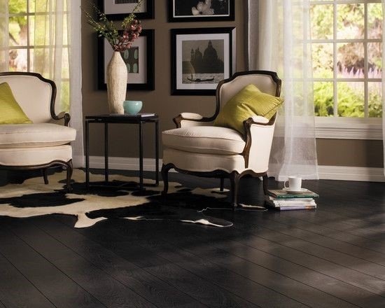 dark toned wooden flooring