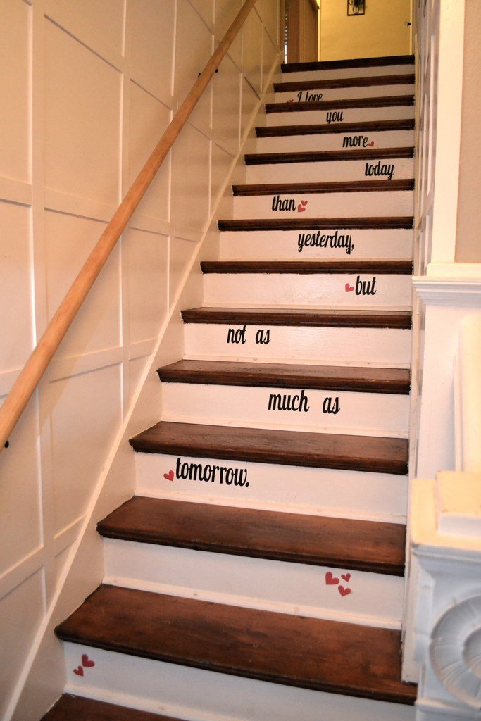 Stair decoration ideas-go lyrical 