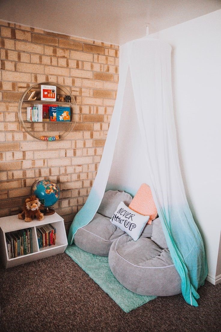 Kids covered reading corner