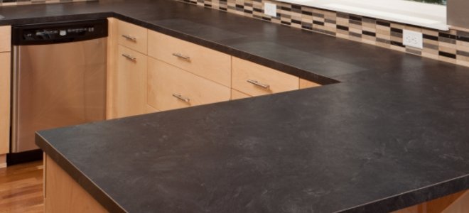 Honed granite kitchen counter top
