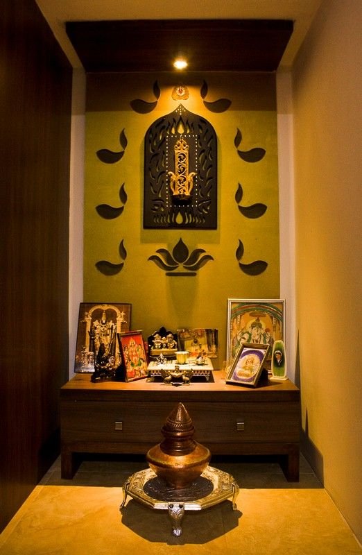 Pooja room wall decoration