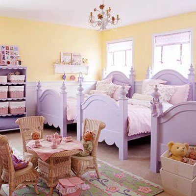 Interior design for shared girls bedroom