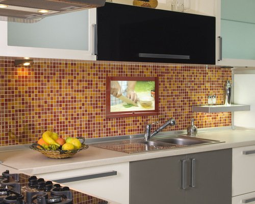 mosaic tiles-backsplash-ideas-contemporary-kitchen