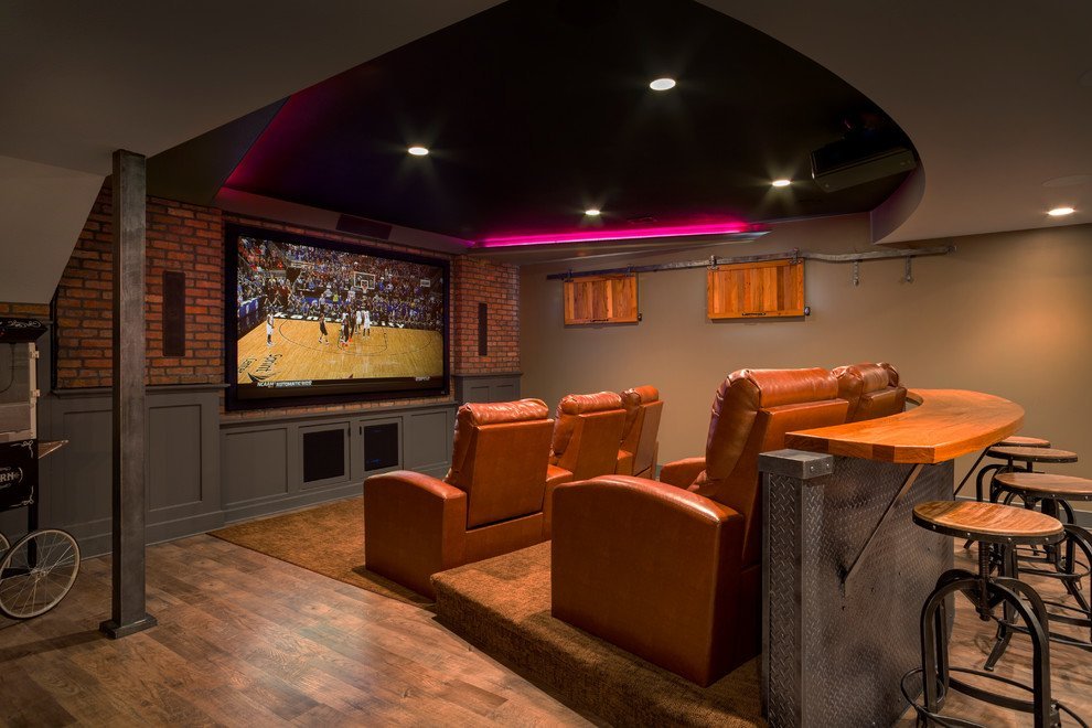 personal theater in basement