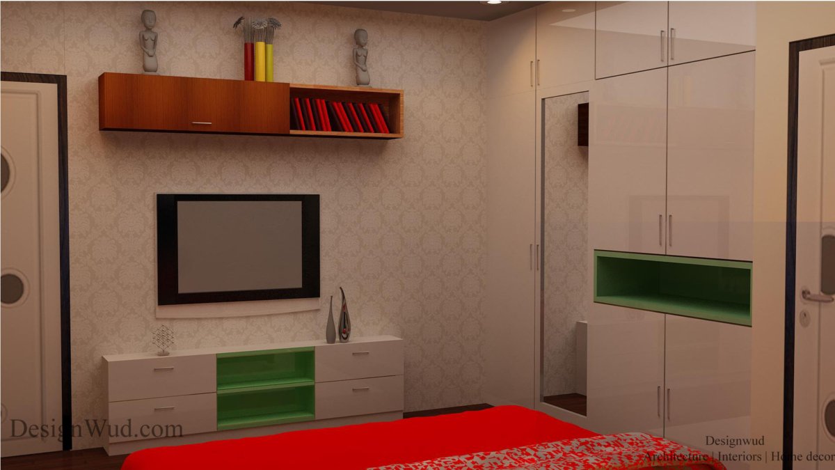 FLAT INTERIOR AT GULSHAN IKEBANA, NOIDA DesignWud Interiors