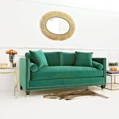 Emerald-Green-Sofa-statement couch