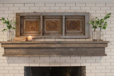 decorated mantle