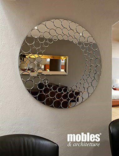 Glass Silver Round decorative wall mirror