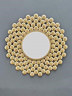 Beautiful Modern Designed Sunflower Iron Decorative Wall Mirror for Living Room