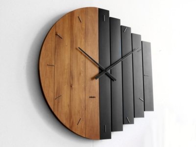 Oversized Industrial Style Big Round Wall Clock for Office, Restaurant, Hotel