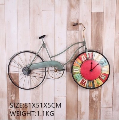 Retro style Creative Bicycle Wall Clock