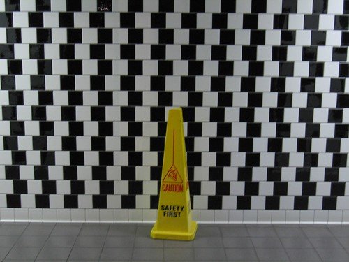optical illusion wall tiles